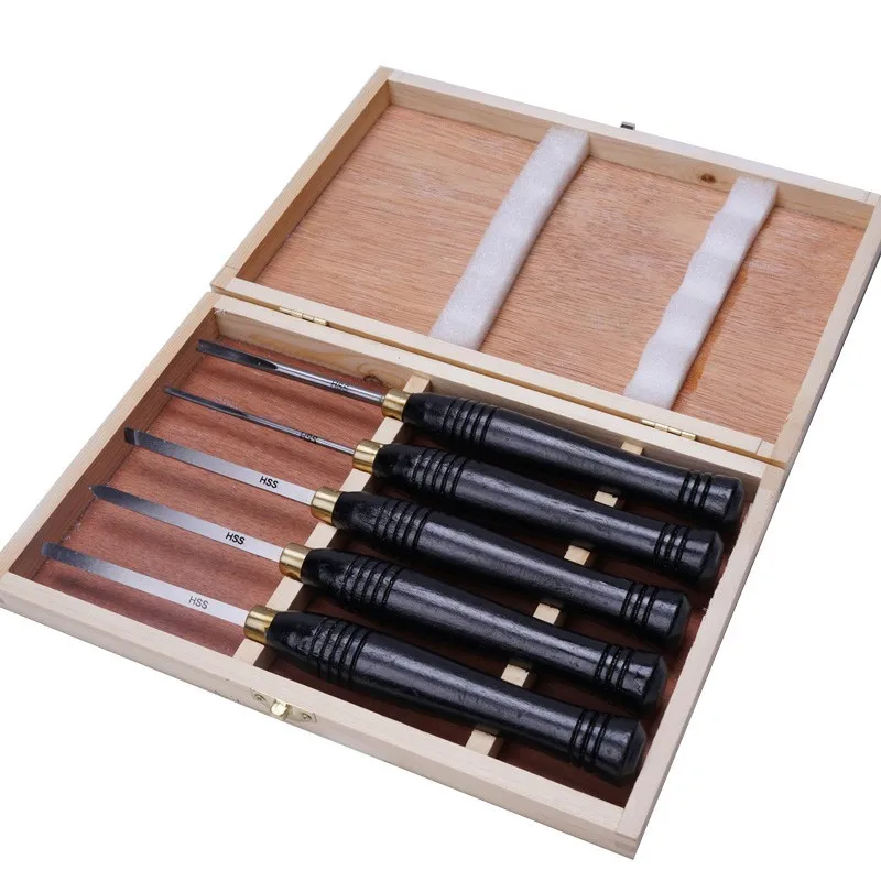 5 pcs gouge wood woodturning chisel set wood tools