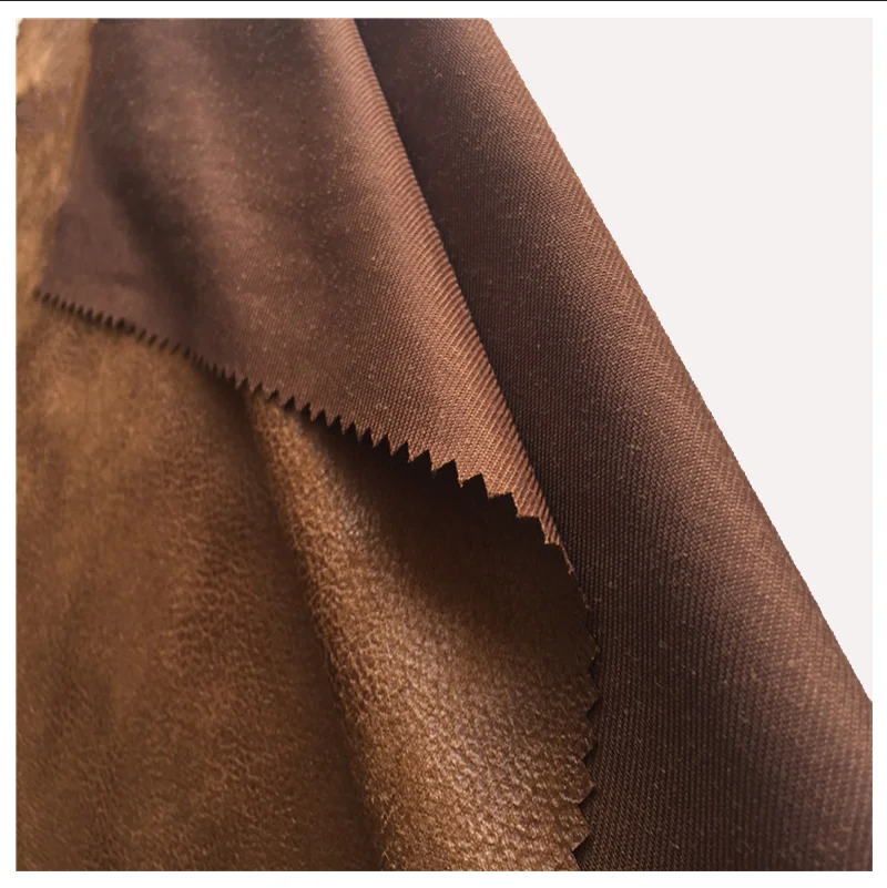 Высококачественная полиэфирная рельефная бронзовая замшевая ткань для дивана/автомобиля/обивки