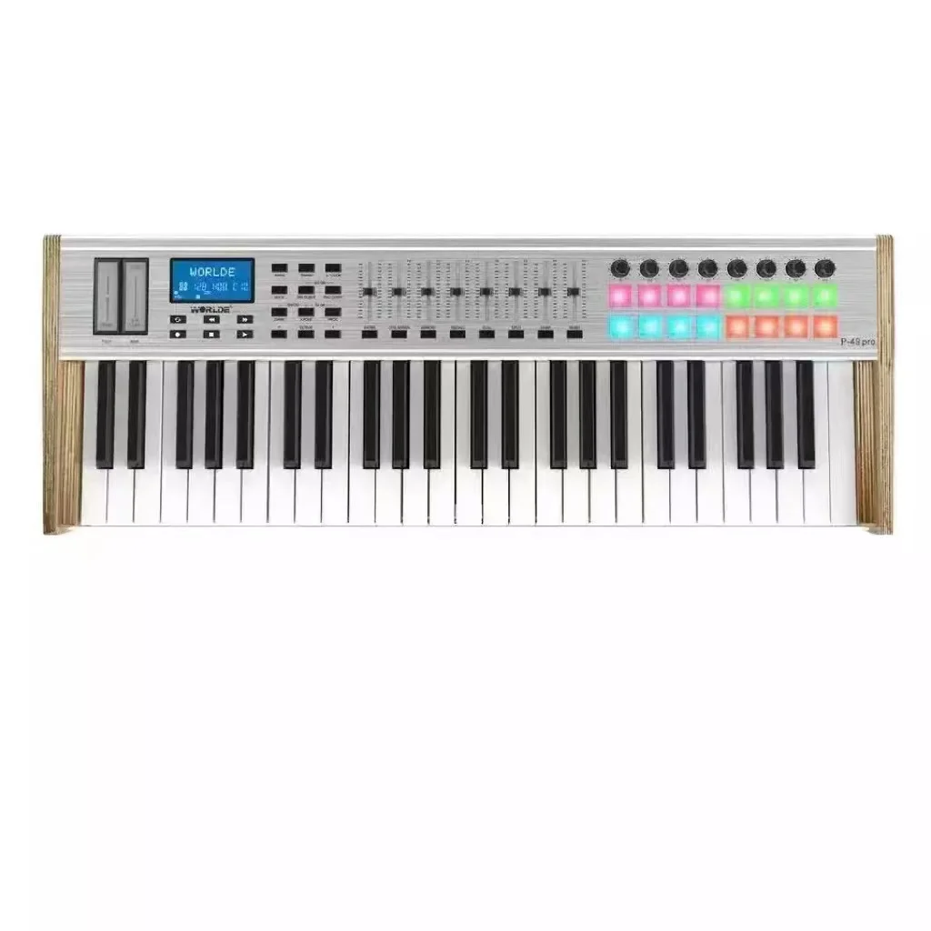 Worlde P-49 P-61 P-88 Pro Midi Keyboard Controller 49 61 88 Keys digital music audio studio piano custom for musical instruments