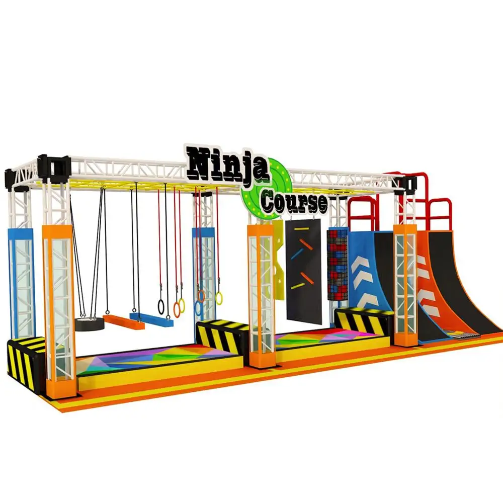 Indoor Playground Ninja Warrior for Amusement Trampoline Park