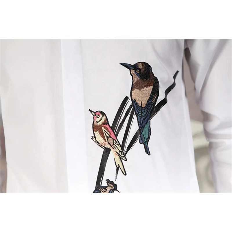 New arrival 2020 OEM service embroidery comfortable casual style men shirt