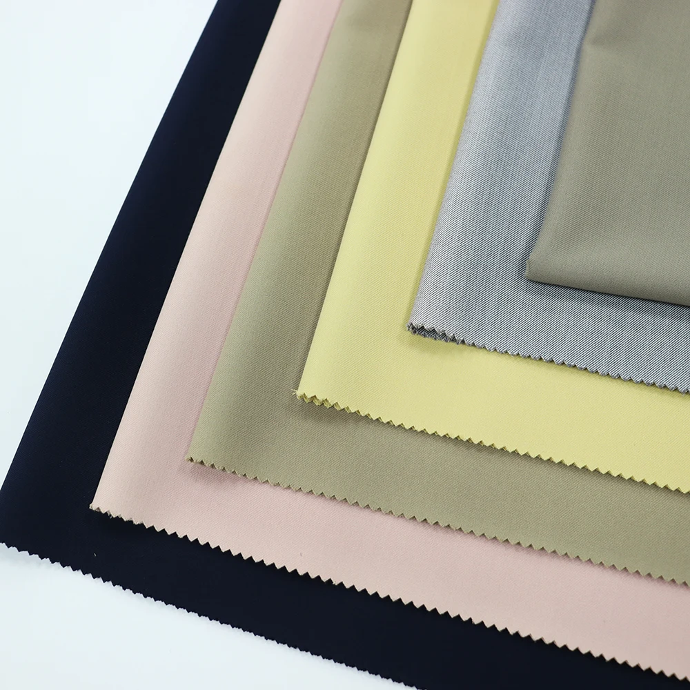 Ready Ship Goods colorful Woven 75% Polyester 20% Viscose Filafil Fabric Italian Suit Fabric Mens Suiting Fabric