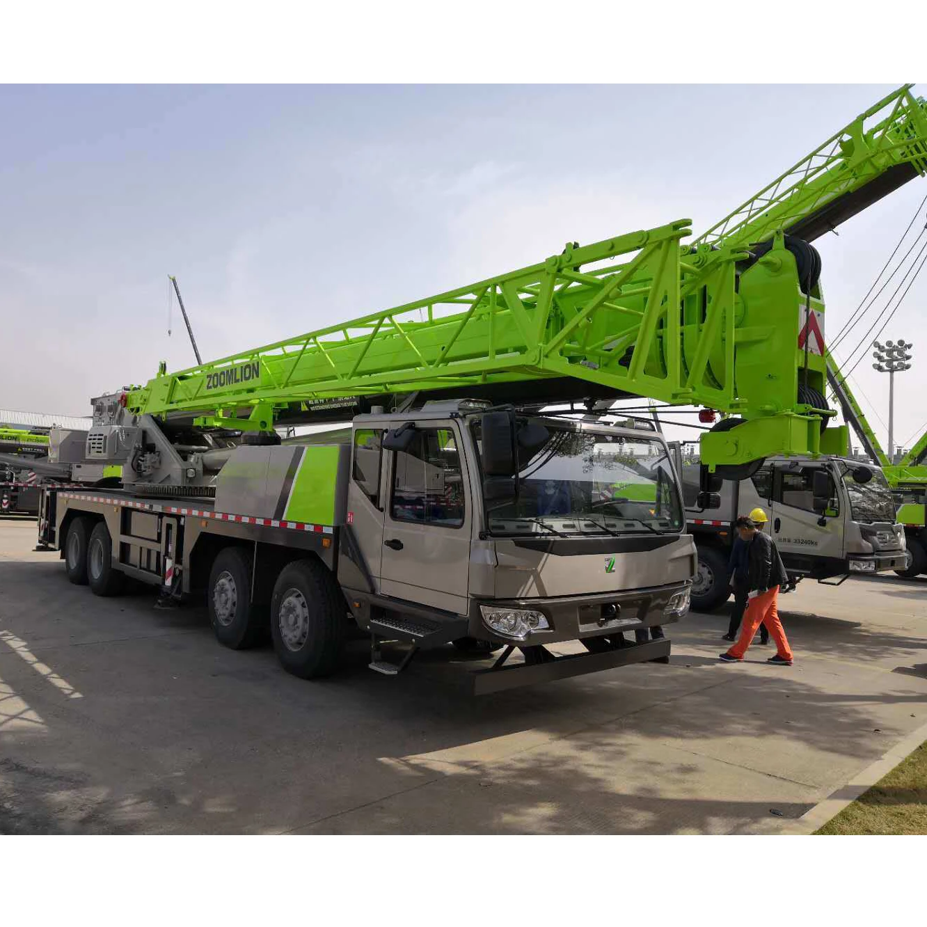Zoomlion 25 тонн ZTC250H431 грейфер Телескопический буксируемый прицеп мини грузовик монтируемый кран на
