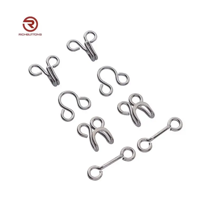 Custom Metal Bra Front Buckle Clip Bra Front Clasp Strap Adjuster Slider Bra Hook and Eye Closure Extended Buckle