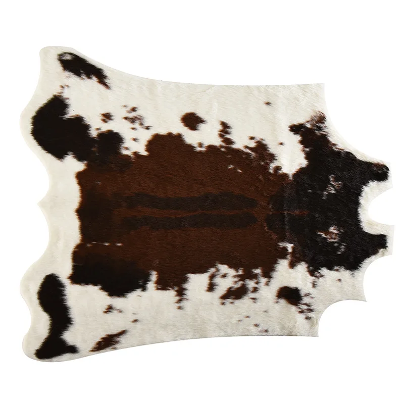 Acrylic cowhide Rugs alfombra  Plush Shaggy Washable White Faux Fur Rugs Tappeti