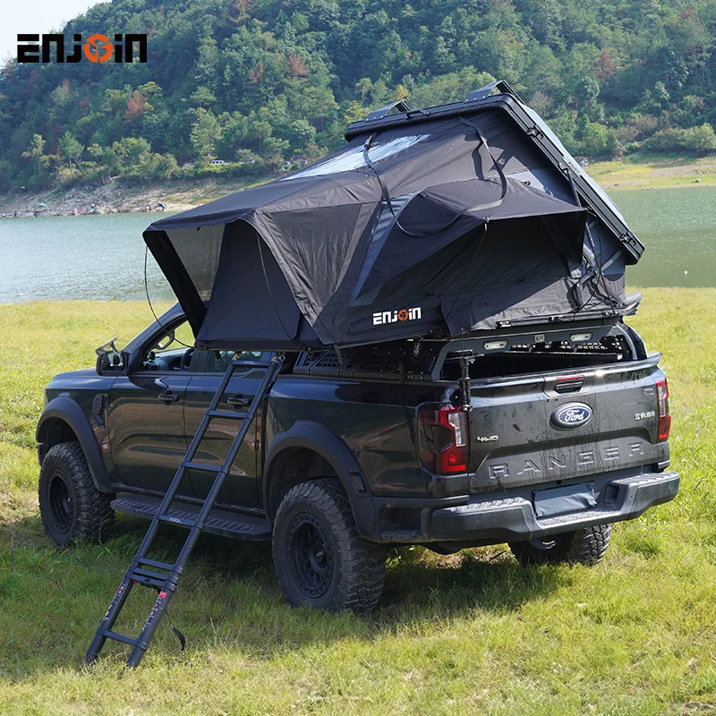 2024 Enjoin China Factory SAN HIMA UV Resistant Waterproof 4 Person Truck Pop Up Hard Shell Car Roof Top Tent