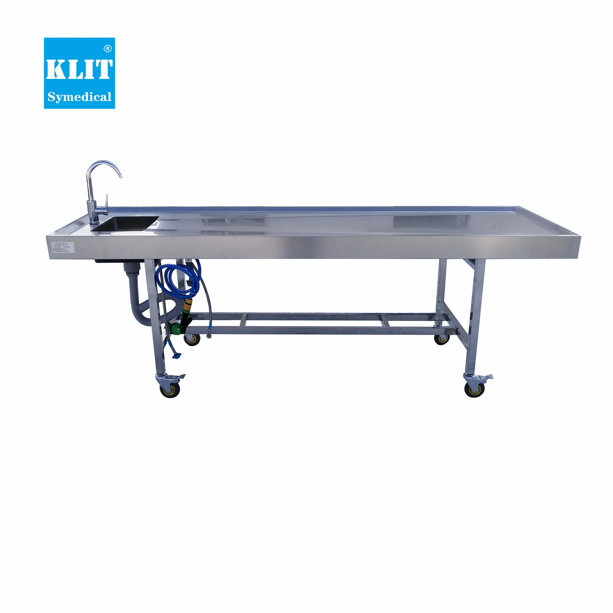 China Supplier Stainless Steel 304 Dissection Table Mortuary Autopsy Table