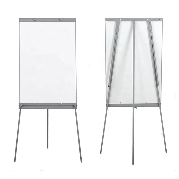 Office movable dry erase white board flipchart price height adjustable tripod easel stand flip chart whiteboard