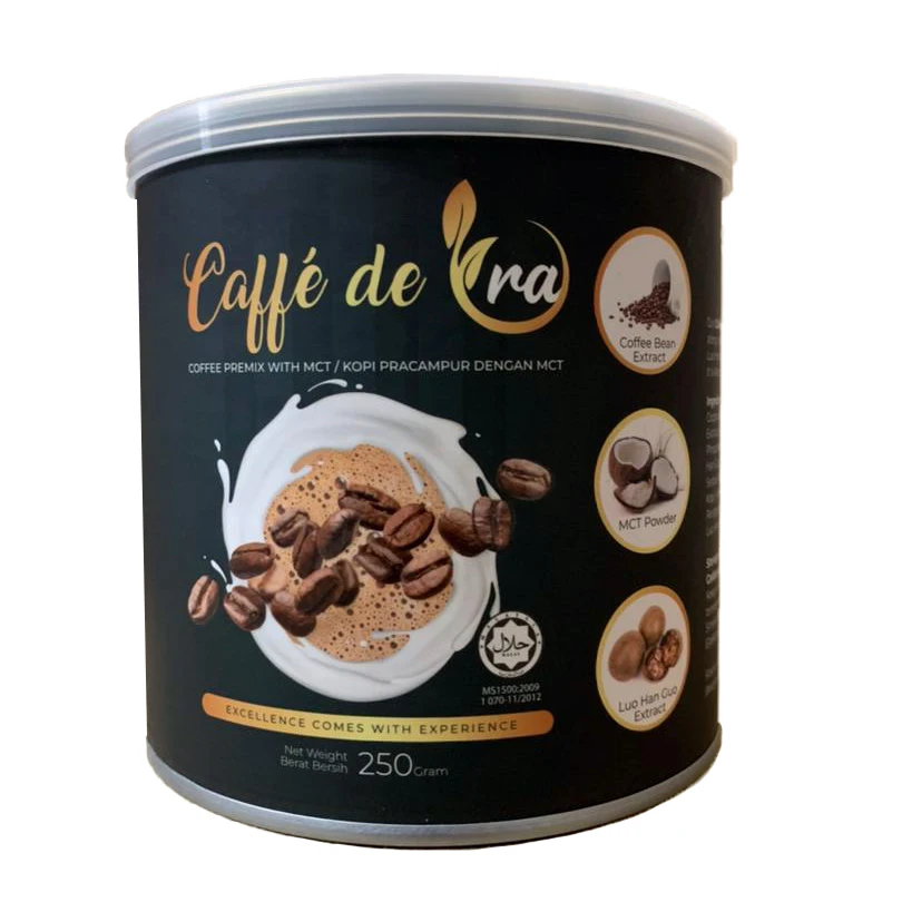 High Grade Arabica & Robusta Coffee Beans Extract Caffe de Ora Instant Coffee with Halal Cert