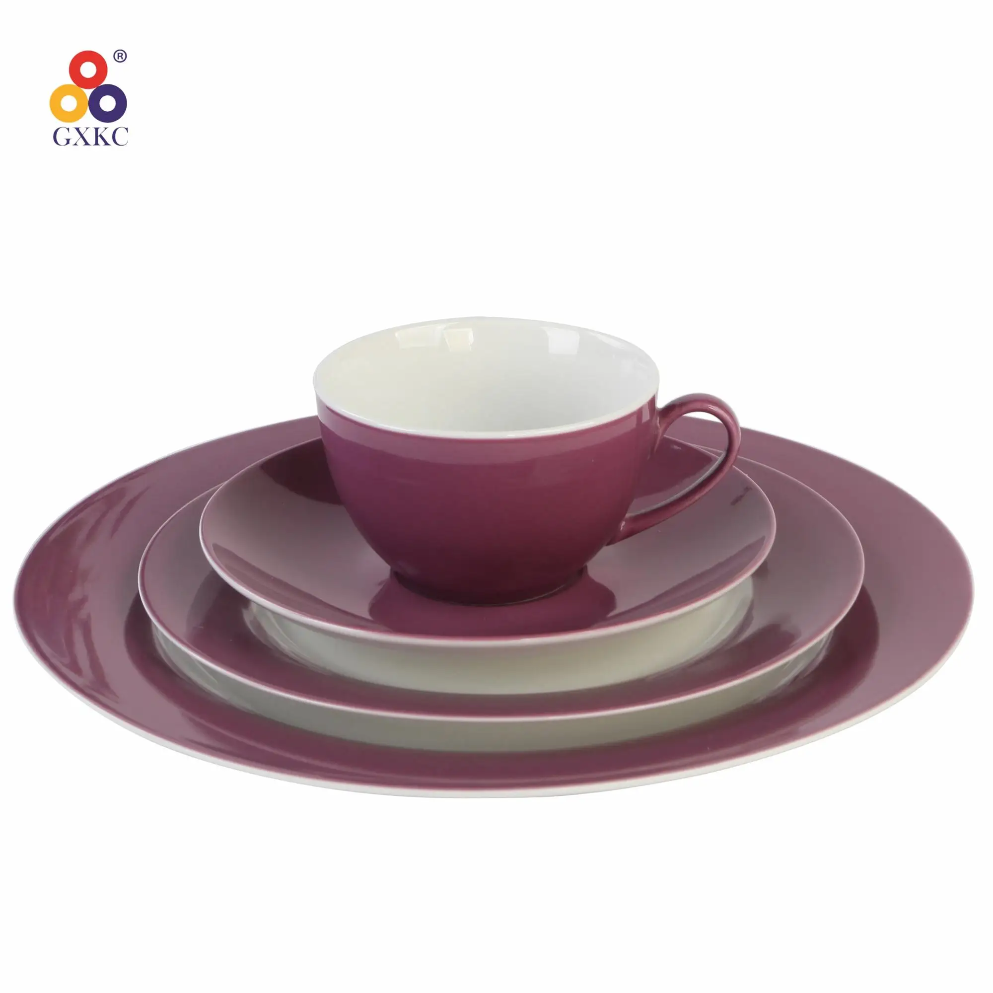 elegant style camping china tea & saucer set ceramic coffee cup