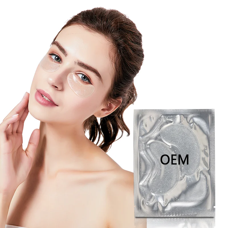 Customize Supplies Hydrating Whitening Glitter Collagen Eye Patches Under The Eye Ad Your Logo Certified