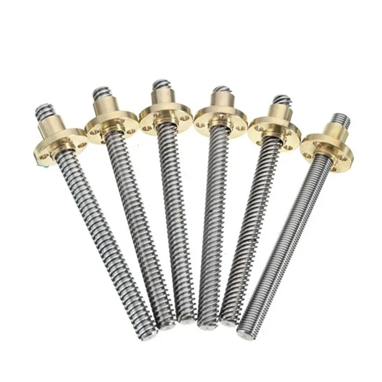 Гайка для свинцового винта Noncaptive Leadscrew шаговый Nema 17 Tr6 8 двигатель с мини мм длинной сервомоторной трубой 22 мм резьбовой стержень T4