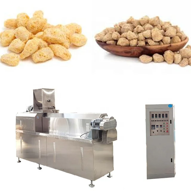 textured soya protein extruded machine automatic tvp textured soya making machine