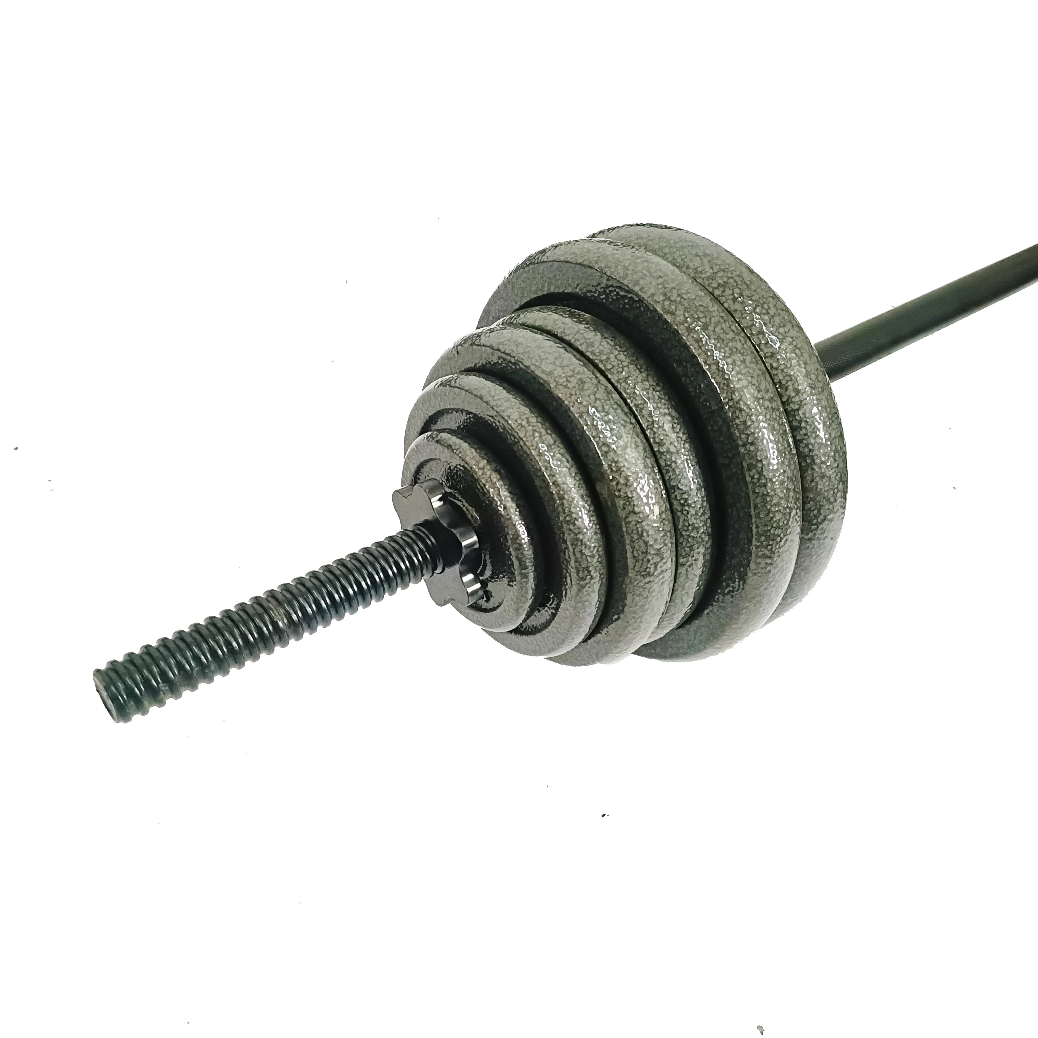 High Quality Cast Iron Power Baked Gym Fitness Equipment Custom Logo 50Kg Dumbbell Set Unisex Plastic Weights for Home Use