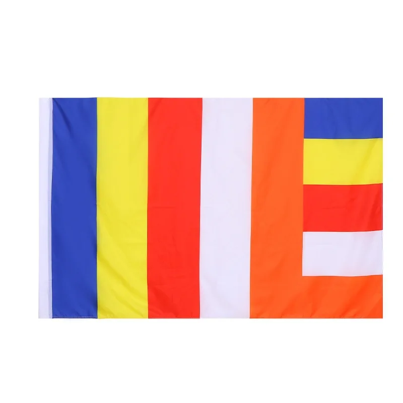 Custom Wholesale High Quality Buddhist Flags Polyester Temple Flag 90*150cm Flag