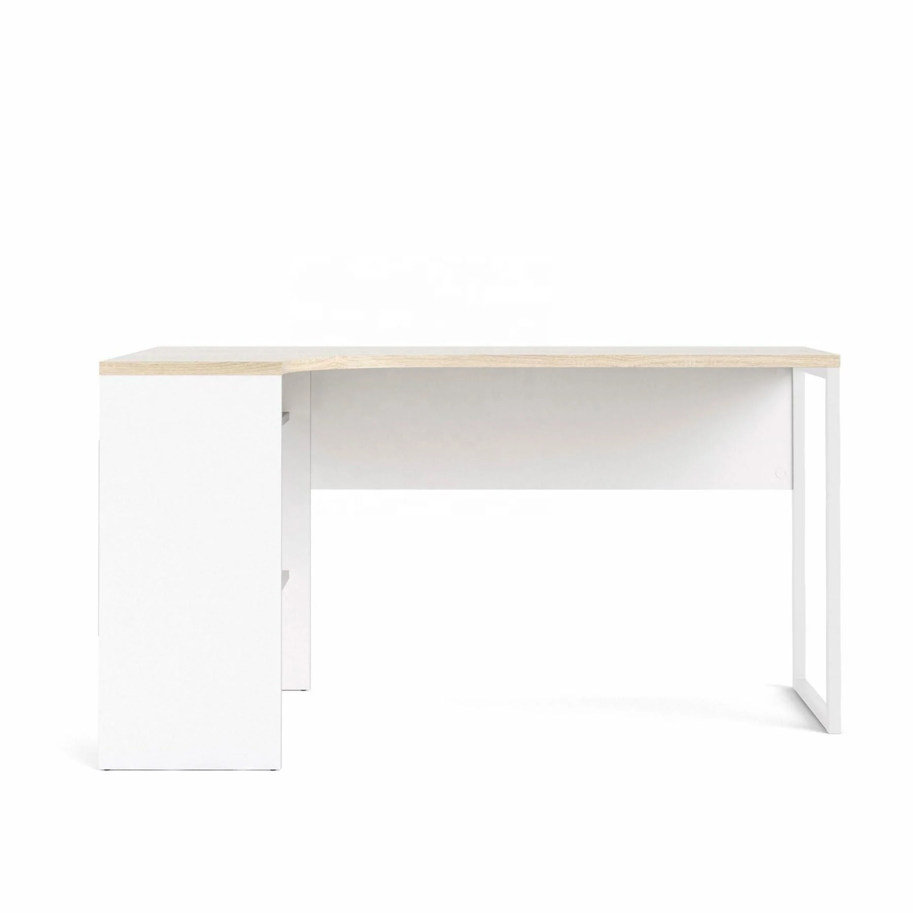 NOVA 21TPA002 Office Corner Desk Writing Study Table L-shaped Computer Desk With 2 Drawers