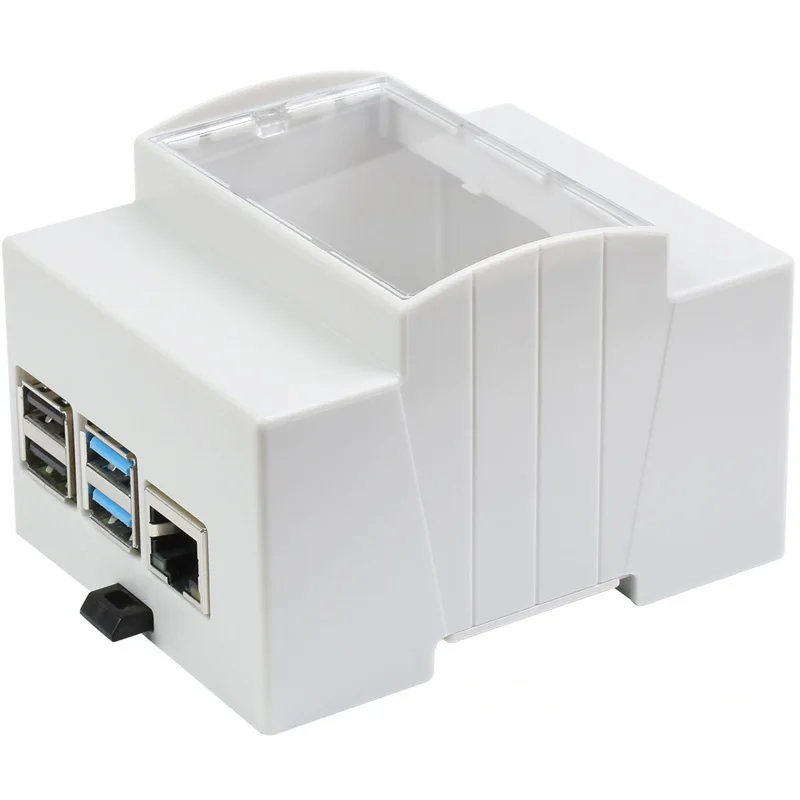 Manufacturer Direct Raspberry Logo Raspberry Pi 4 Din Rail Mount Case with Best Price