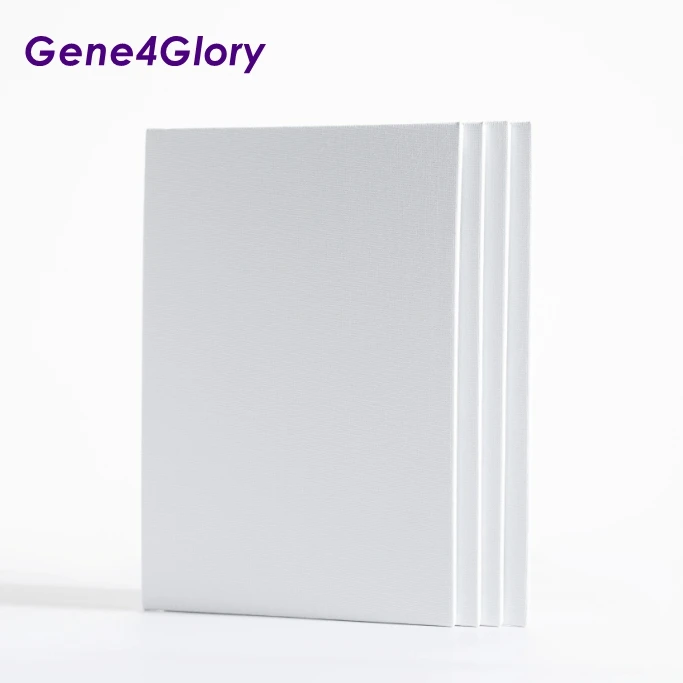 
Custom pre printed stretched wood canvas & painting set 