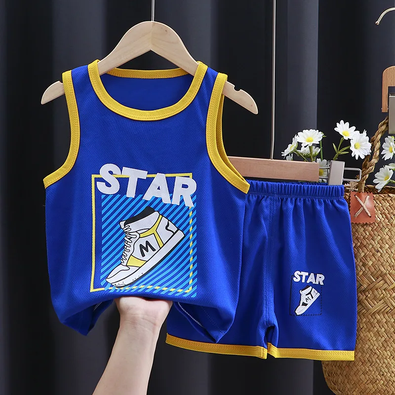 Boys Clothing Suits Team Uniforms Outdoor Sportswear Short Sleeve Jerseys for Summer