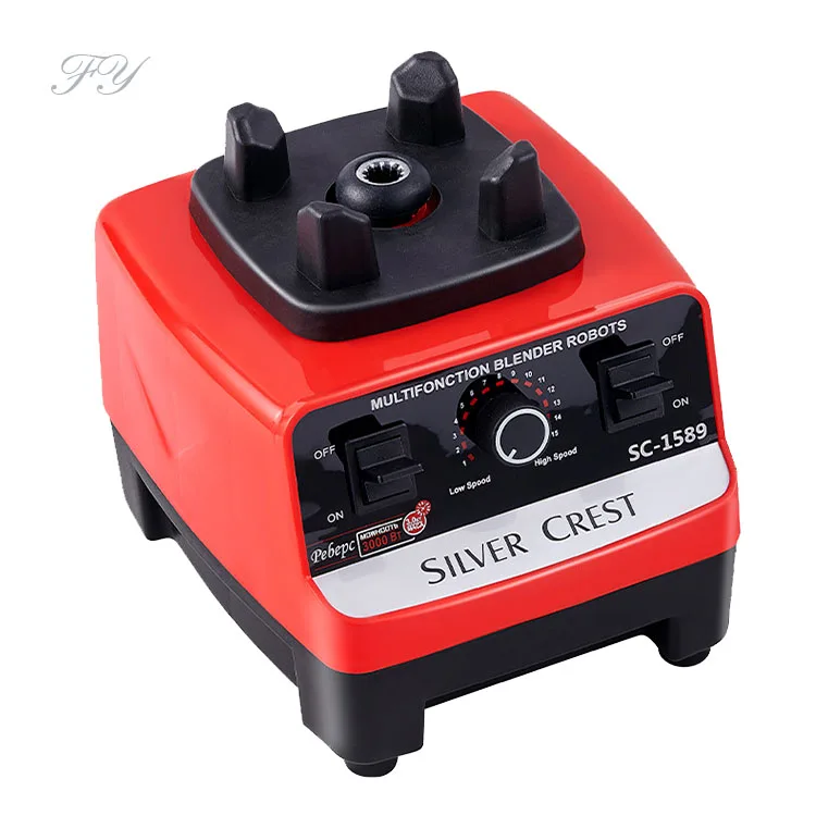 Wholesale home and commercial 2.5L silver crest blender high power electric 4500w blender 15speed 6 blade stand blender juicer