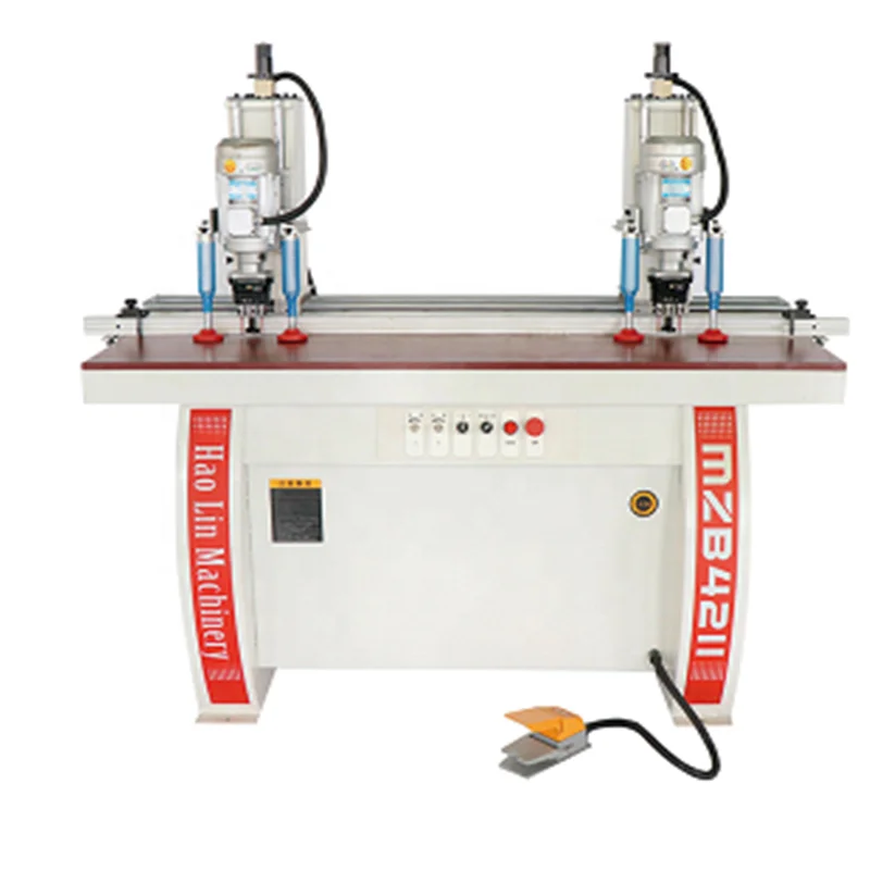 Bestselling Hinge boring machine for furniture making hole minifix multi drilling machine for woodworking with duo heads
