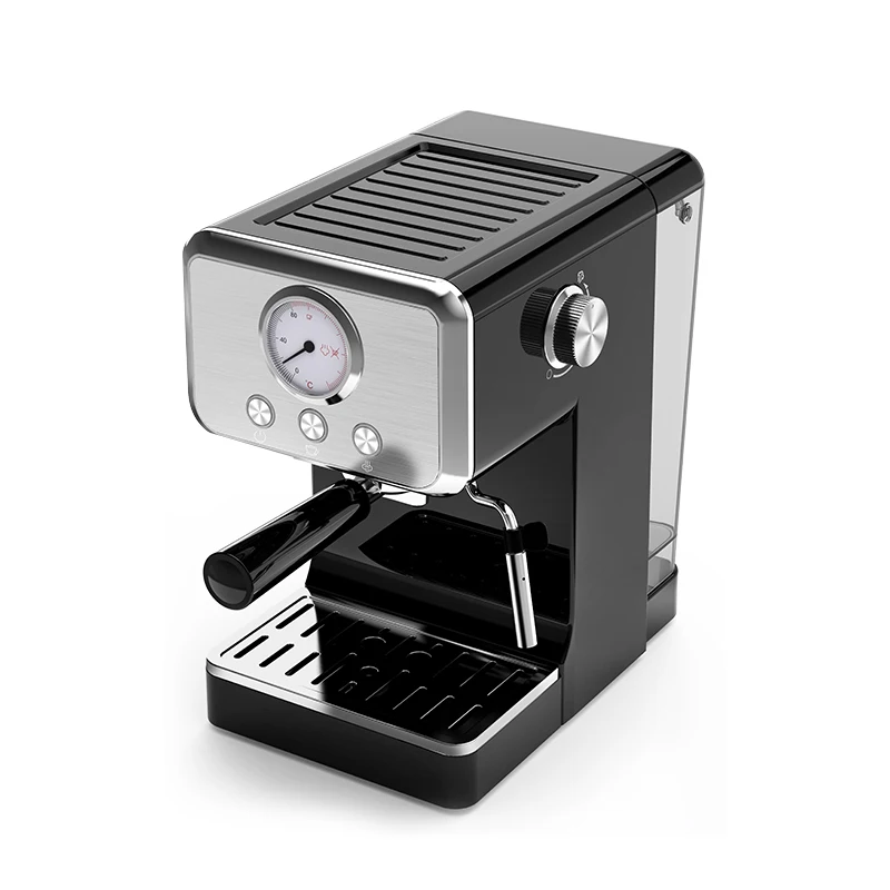 2024 New Design Semi-Automatic Ground Coffee Machine Espresso Maker Machine With Milk Frother