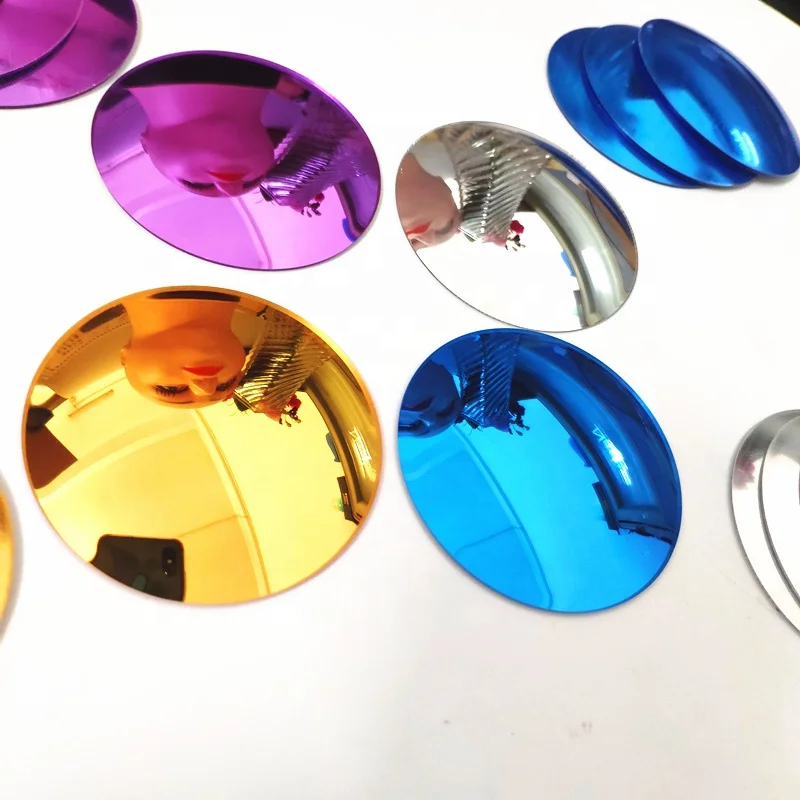 Shatterproof decoration colored convex mirror customized