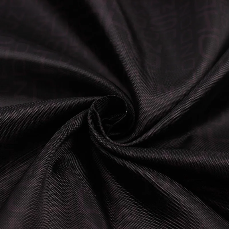 150D polyester  Black letters and city name print oxford fabric for lining