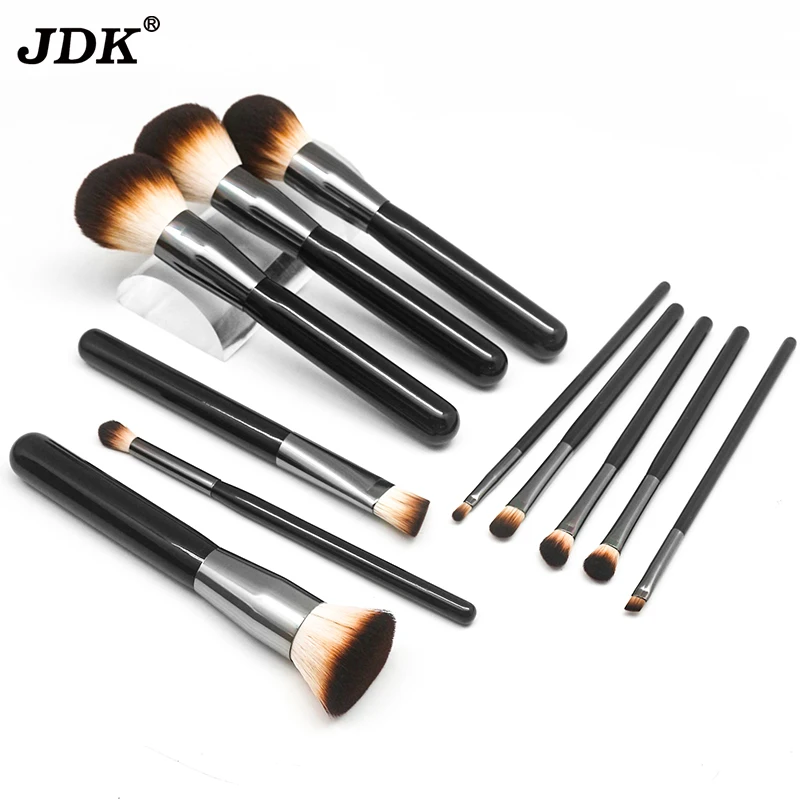 Luxury 11 Pieces  Makeup Brush Set  Custom Logo  Make Up Brushes With aluminium tube