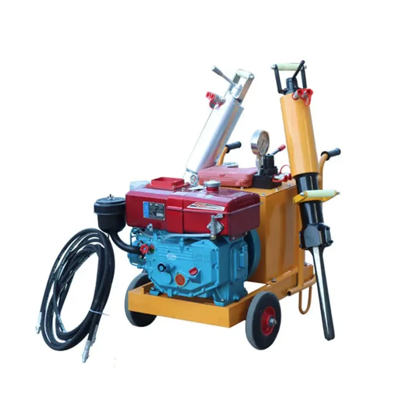 8 HP diesel pump station Hydraulic Wedge Rock Splitter