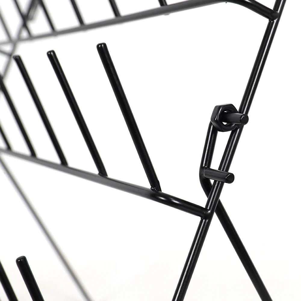 Counter-top Metal Black Sewing Stand, Coil Storage Rack for Stores