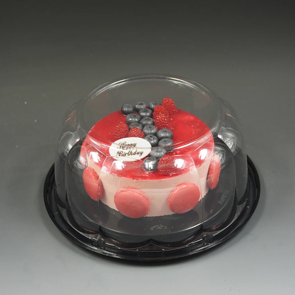 Wholesale In Bulk Plastic Clear Plastic Box For Cake On Sale Packaging Bakery Cake Packaging