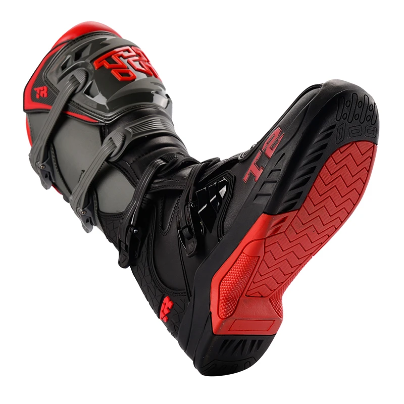 T2 High quality Low Price New Men Motorcycle Biker Racing Boots  Motorbike Shoes motocross boots