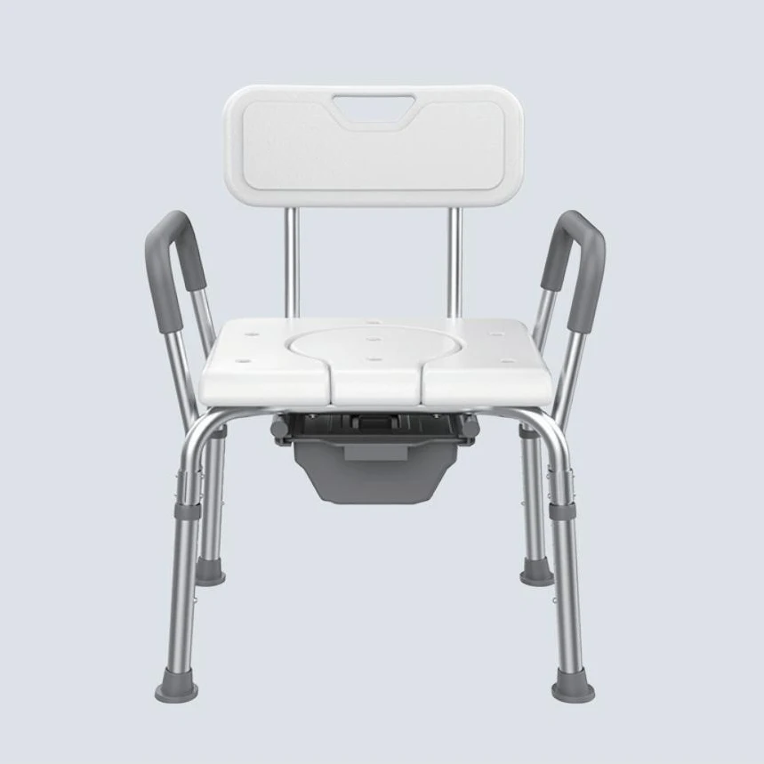 Hot Selling Cheap Aluminum Alloy Adjustable up and Down Eco-Friendly Multifunctional Shower Chair