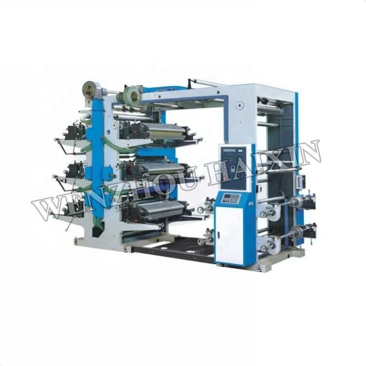6 color large format flexographic printing machine paper bag printing machine