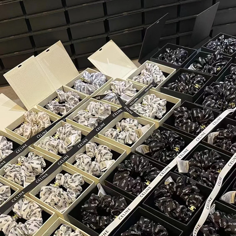 Cheap customized high-end jewelry box with ribbon magnetic packaging box beauty nail cosmetics packaging gift box