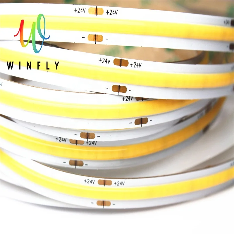 2021 New COB LED Neon Lights 546LED/m Flexible LED Light Strip 12V 24V 3000K 4000K 6000K IP67 IP68 Waterproof With Silicone Case