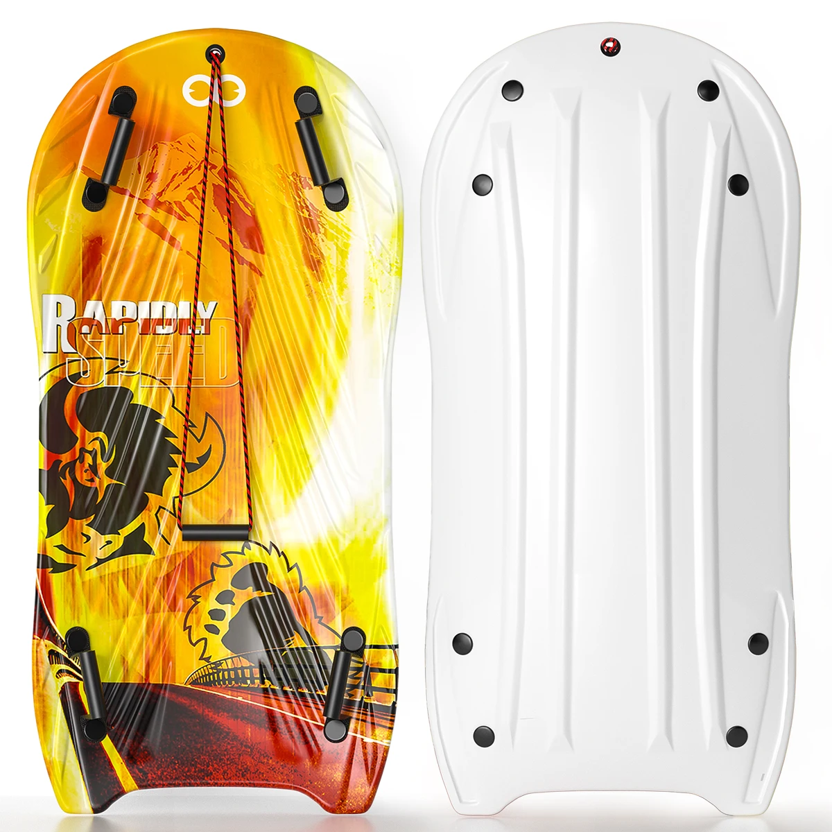 Зимние 48 дюймов EPS пенопластовые снегоуборные сани для взрослых двоих