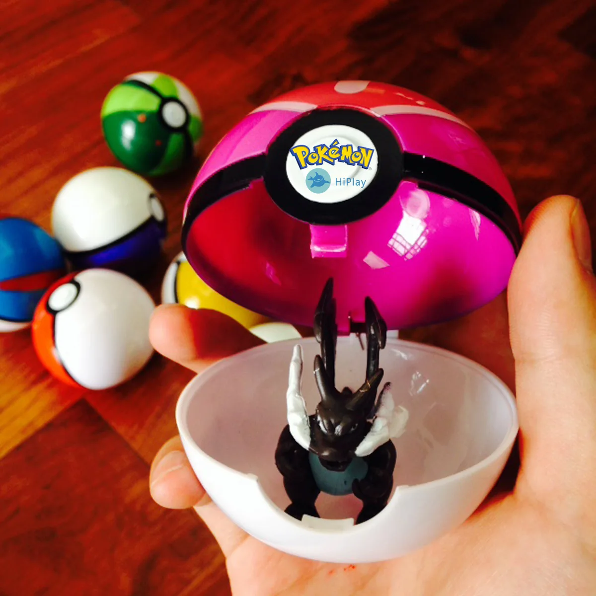 hot sale pokemoned ball toy PVC anime model figures 7cm Capsule pokeball with Pika chu Psyduck Eevee figurines for kids gift