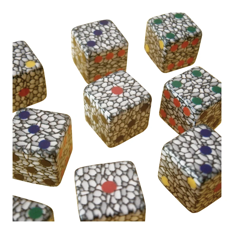 
Custom different colored acrylic resin dice for game 
