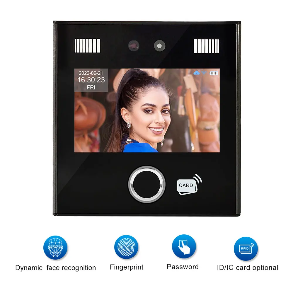 Telegram App Biometric face recognition access control  time Attendance face recognition camera system