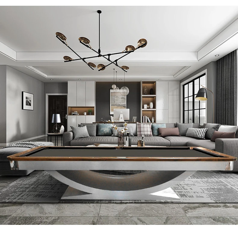 Modern customized luxury cheap American solid wood marble slate various 9ft 8ft 7ft pool table for sale