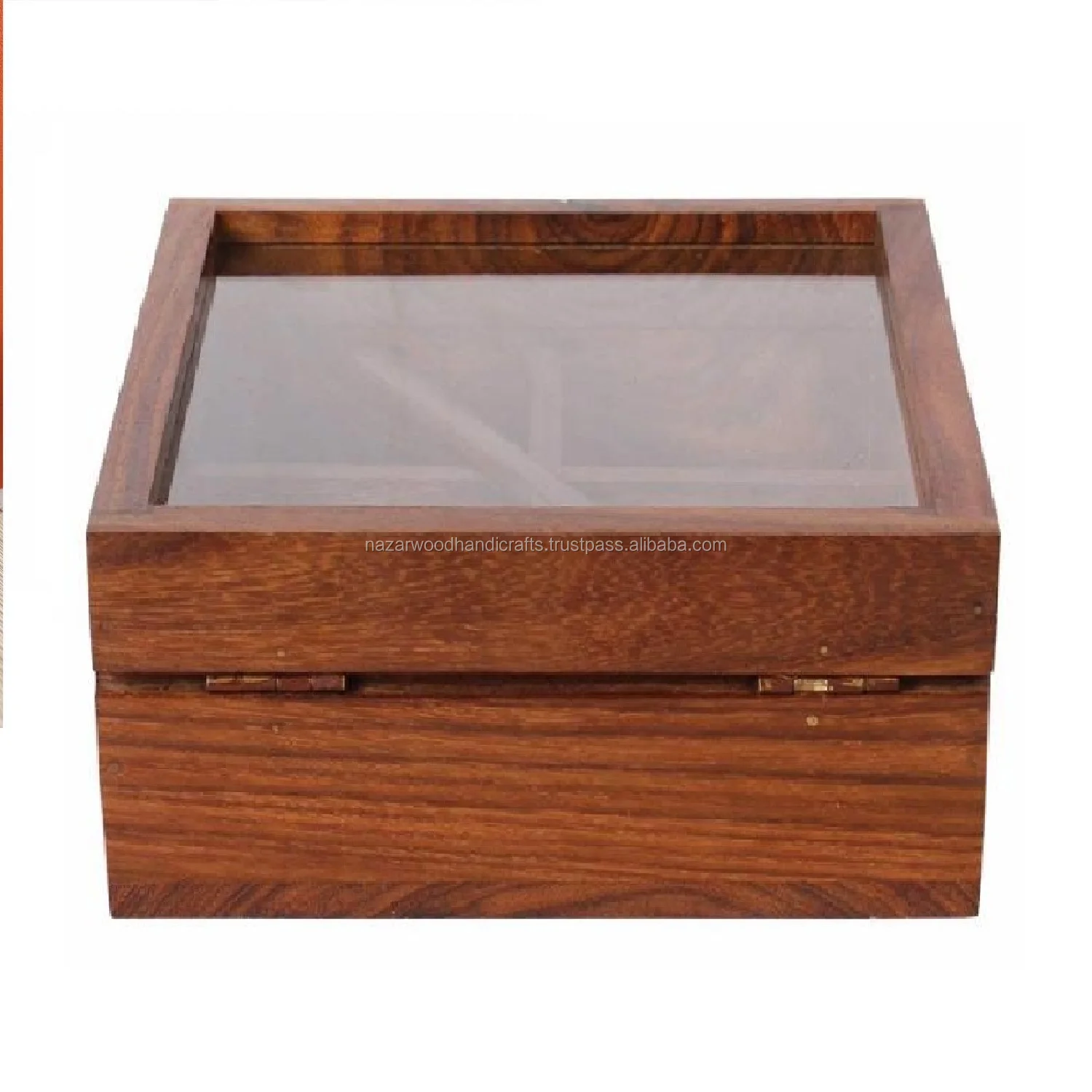 Premium Quality Latest Design 4 compartment wooden spice box wood spice box Indian tradition Masala Box