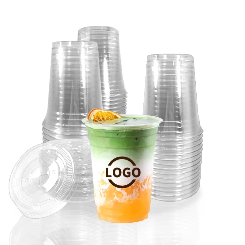 good quality cup PET 7 8 9 10 12 14 16 20 24 30 32 oz all size can be customized logo plastic pet cup