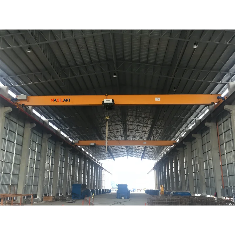 New Overhead Shop Bridge Crane Workshop Manufacturing Plant 20m Max Lifting Height Core Components Motor Engine Gear PLC