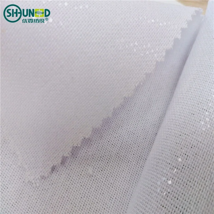 Высококачественный хлопковый прокладочный тканый плавкий подкладочный рулон 260 г/м2, прочный ПВД-клей для шапок шеф-поваров