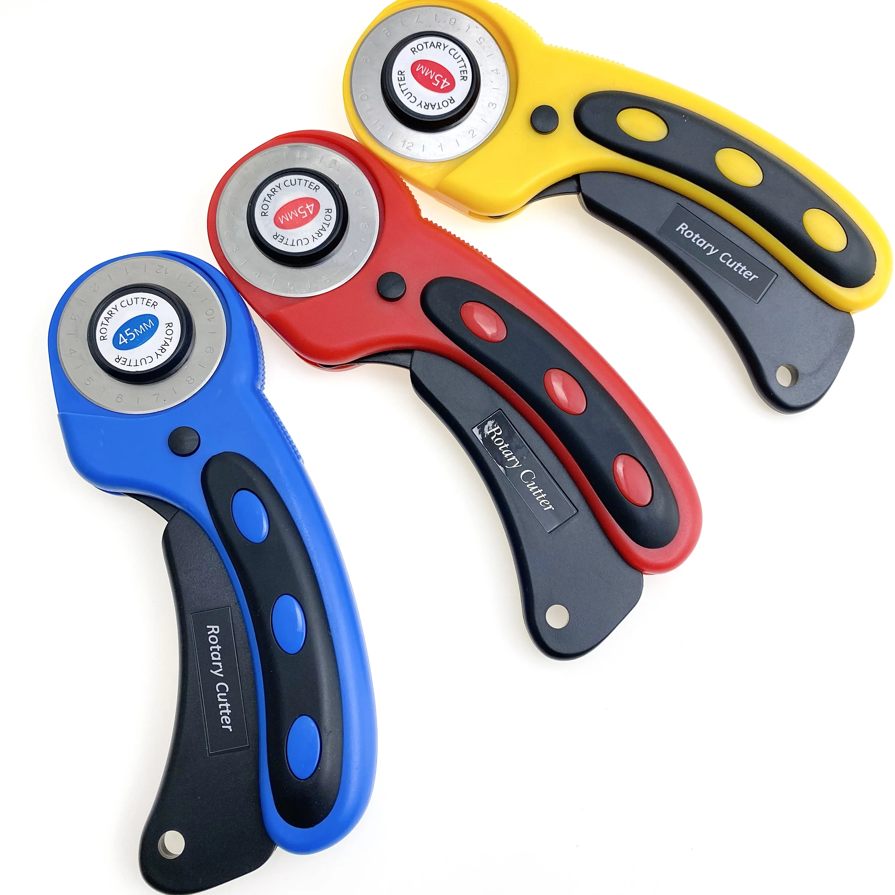 45mm Fabric Rotary Cutter Ergonomic Handle Rolling Cutter For Sewing Quilting