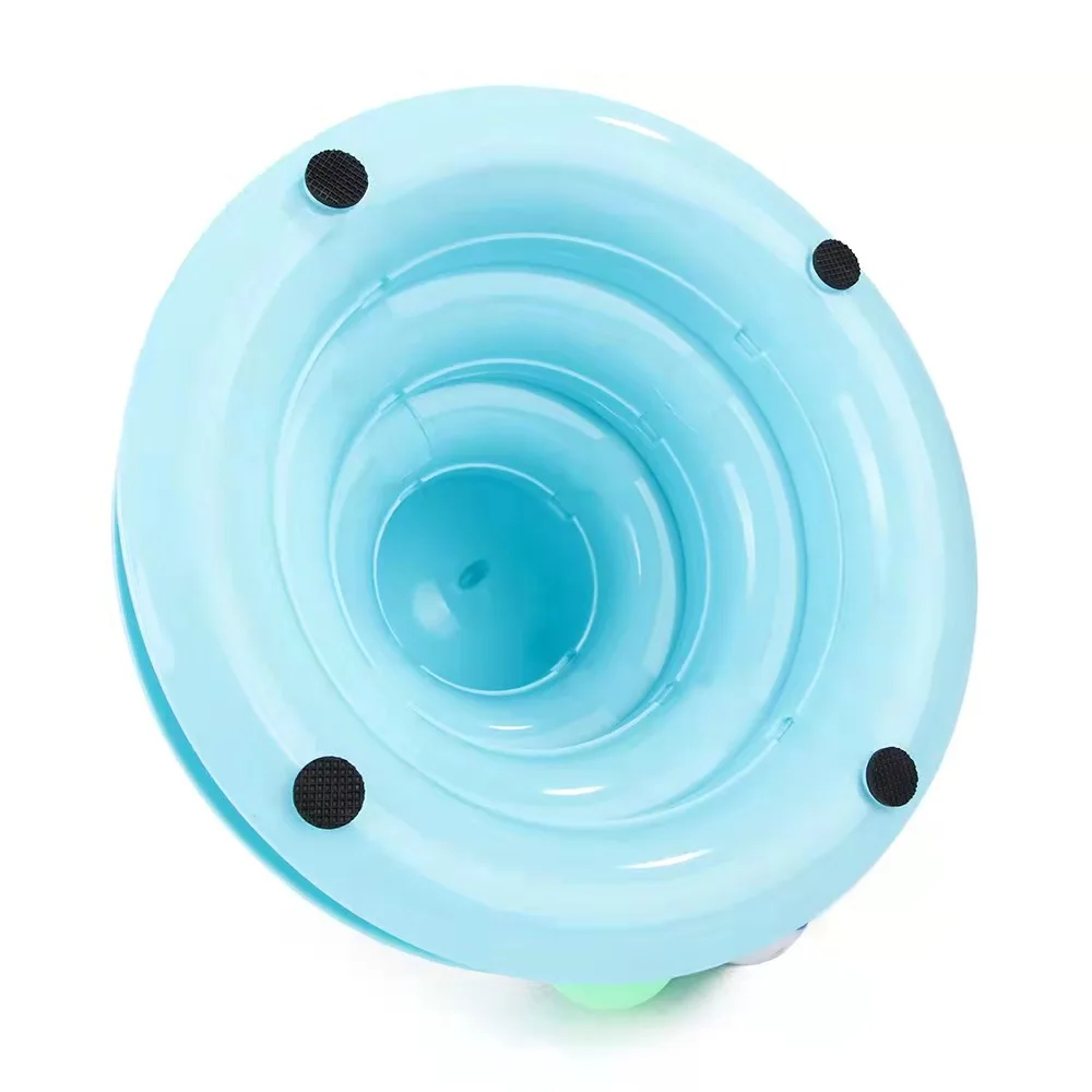 Cat Toy Roller 3-Level Turntable Cat Toys Balls with Six Colorful Balls Interactive Puzzle Kitten Toys