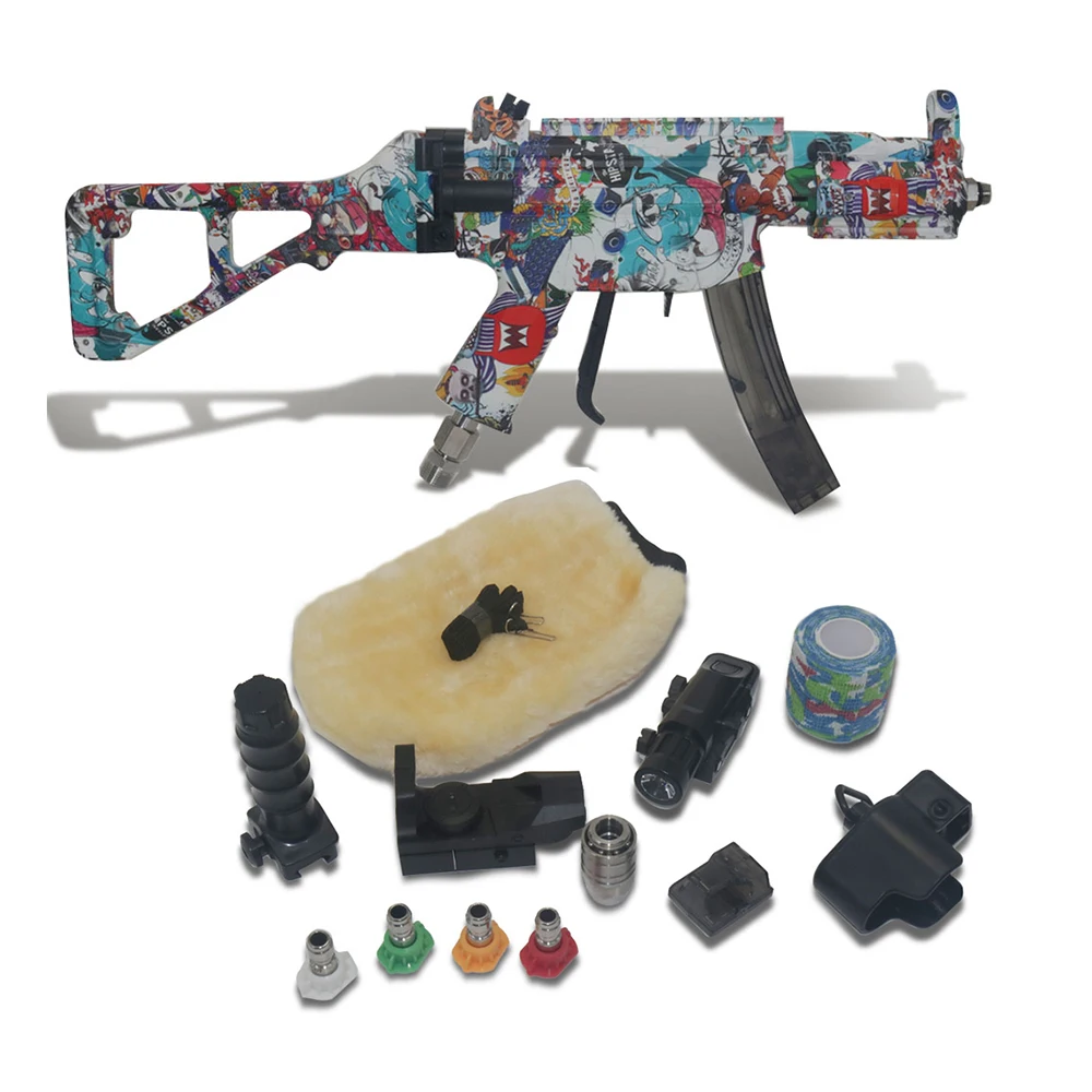 High pressure flushing gun Simulated rifle appearance car wash water gun Clown high-pressure water gun