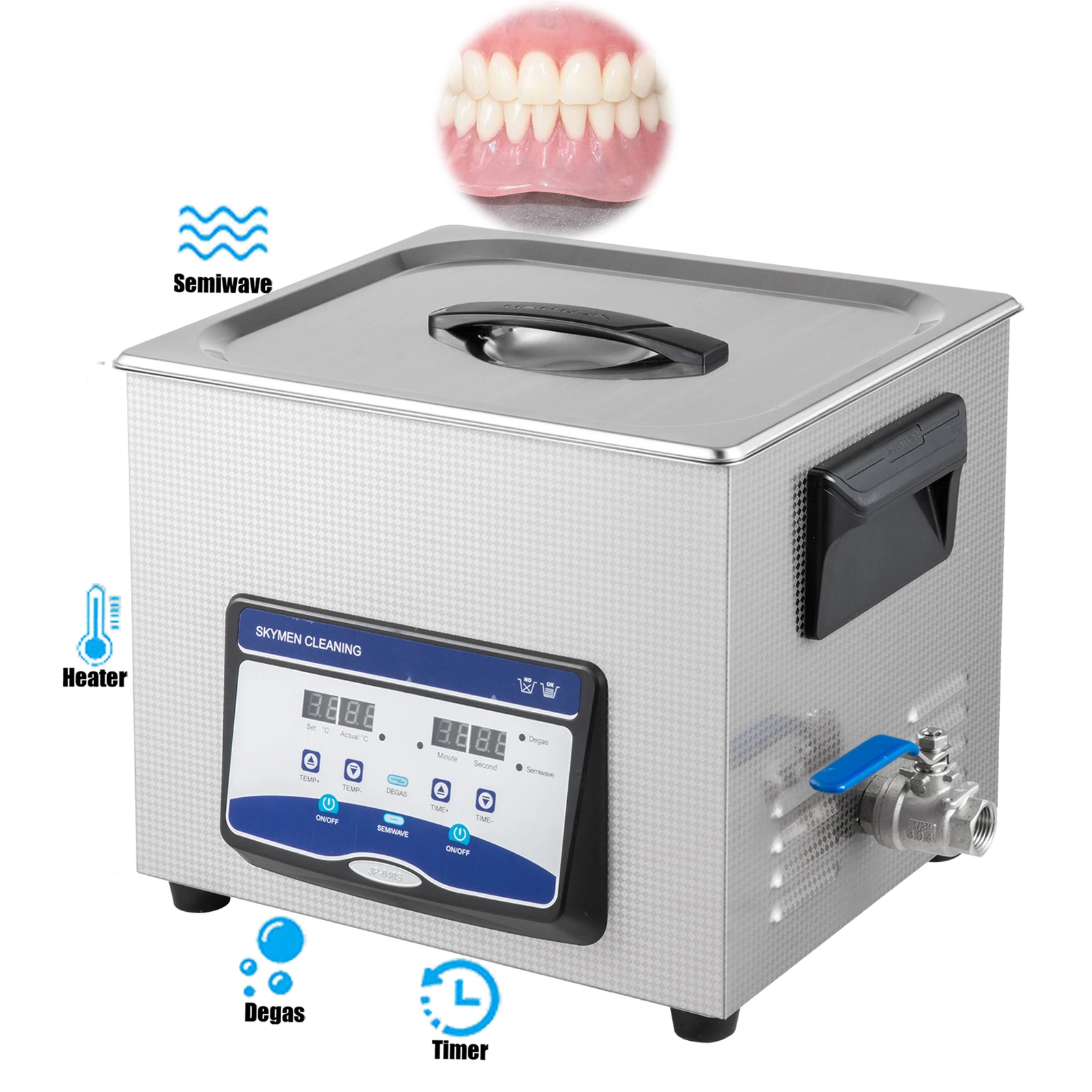 Ультразвуковой очиститель очков, 10 л, цифровой ультразвуковой очиститель, австралийская/Американская Вилка для ювелирных магазинов